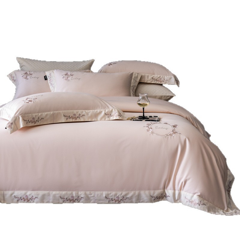 Cotton bedding set, long-staple cotton, 4-piece