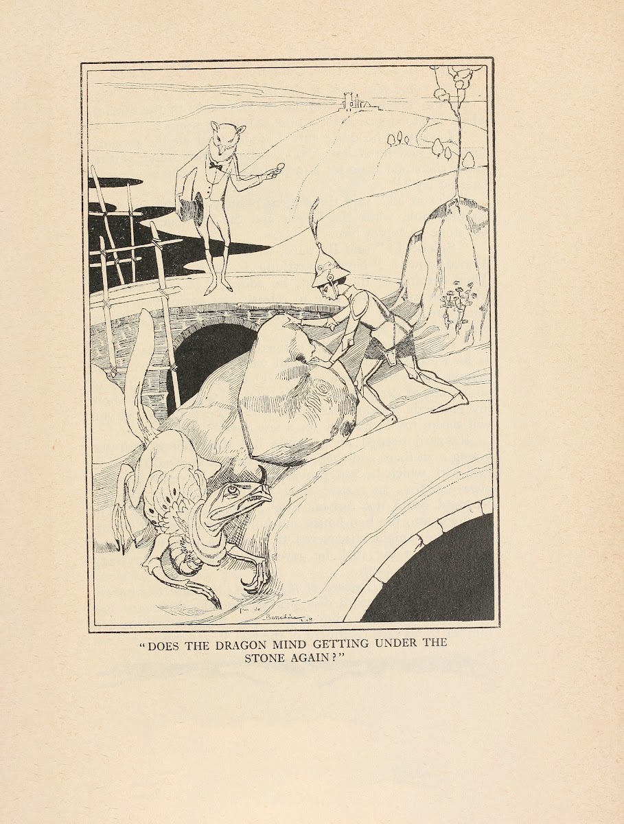 Does the dragon mind getting under the stone again 1918