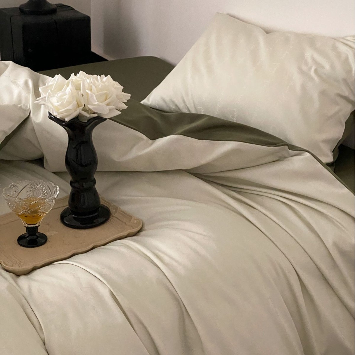 Long Staple Cotton Satin Bedding Set, 4-Piece