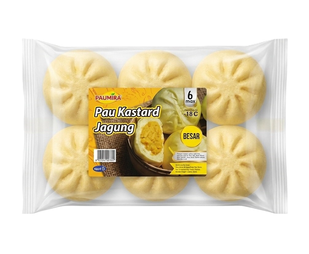 Pau Kastard Jagung Besar 10Pkt/Ctn