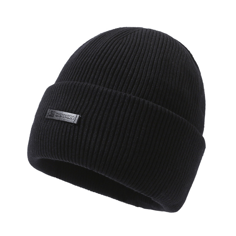 Winter knitted hat with neck protection, 2-piece set