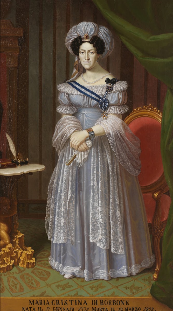 Ritratto di Maria Cristina di Borbone 1851