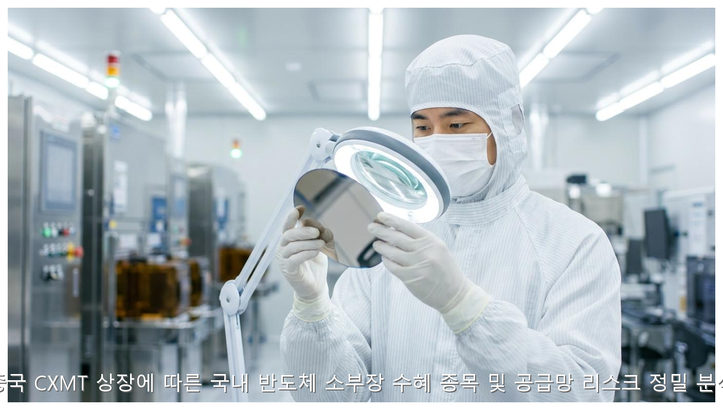 중국 CXMT 상장에 따른 국내 반도체 소부장 수혜 종목 및 공급망 리스크 정밀 분석 핵심 안내 및 분석 인포그래픽 (4)