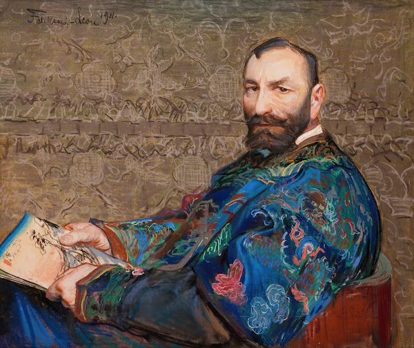 Portret Feliksa Jasieńskiego w błękitnym kaftanie 1911