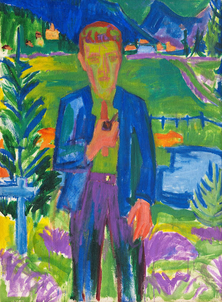 Portrait of a Man with a Pipe 1924