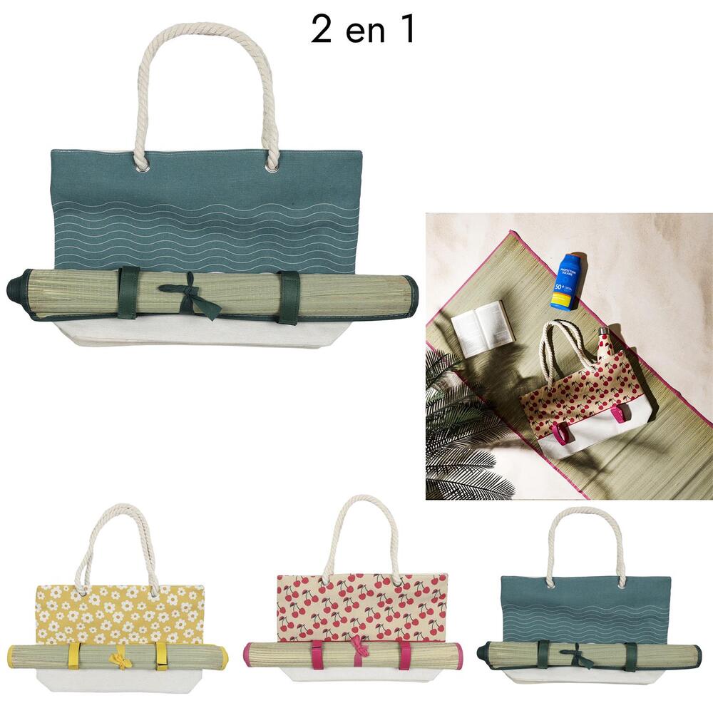 Bolsa para playa con tapete Jet Lag™, color variable, 1 pieza