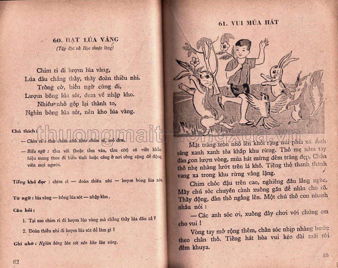 Tập đọc lớp 2 phổ thông - Trang 42