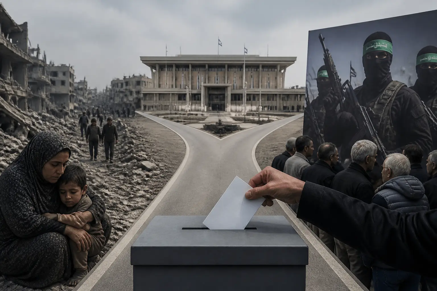 Editorial image for Gaza's suffering overlooked as Israeli election focuses on Hamas