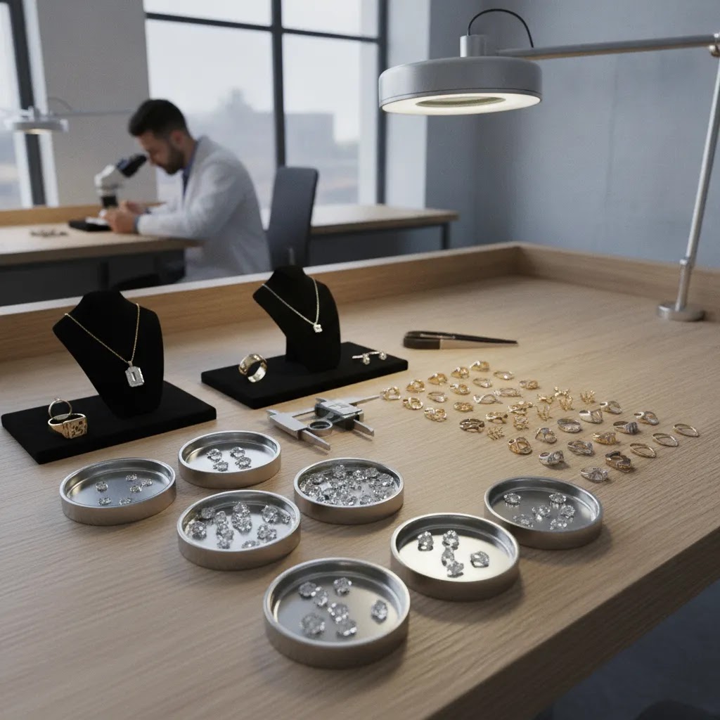 Ethically produced OEM jewelry quality review with ethically sourced diamonds and professional manufacturing tools