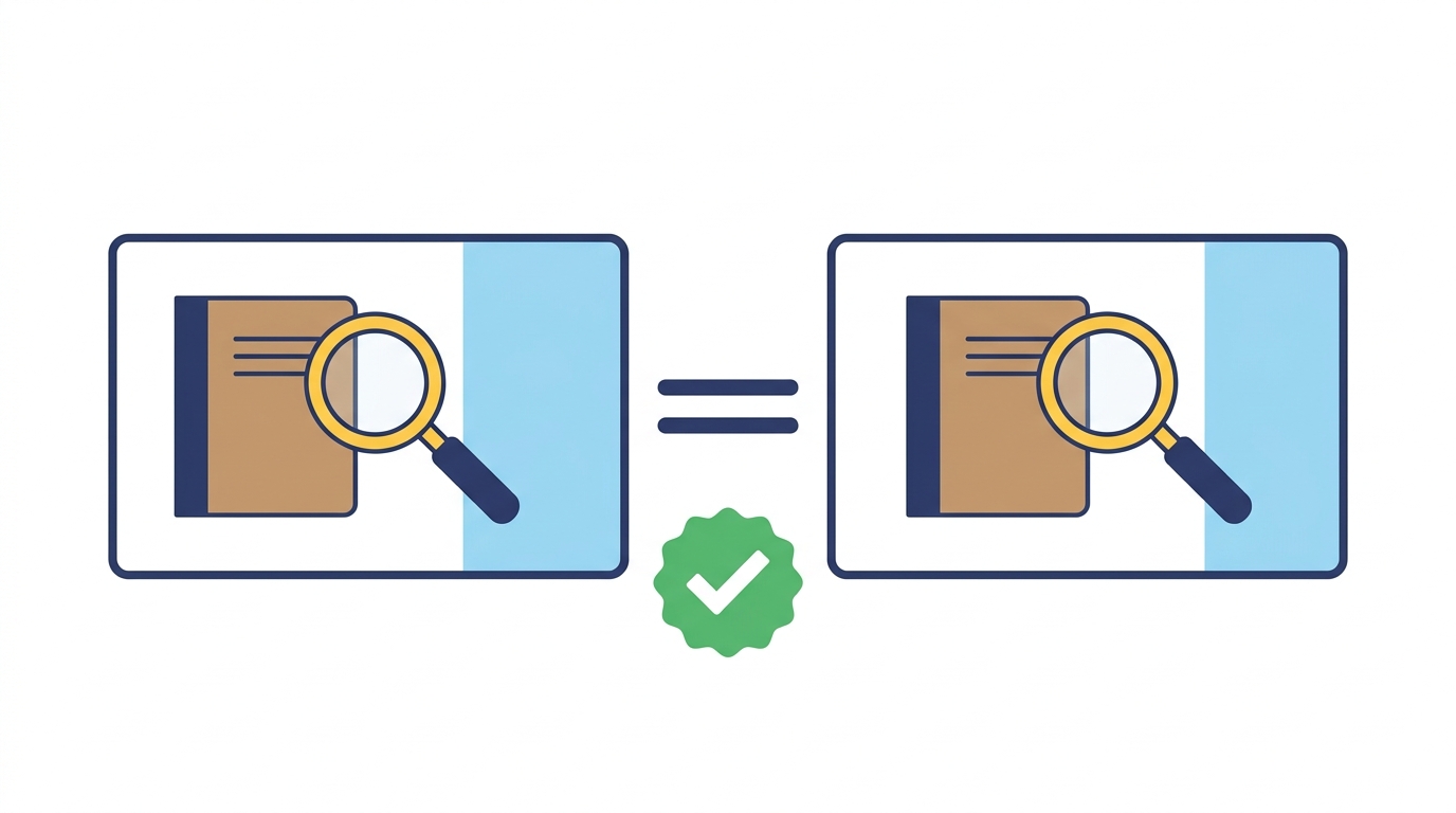 Illustration: the fixed version matches the original design