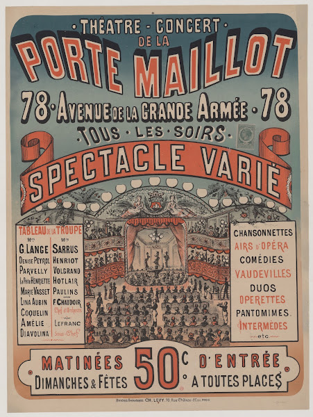 Théatre concert de la Porte Maillot tous les soirs spectacle varié 1882 1888