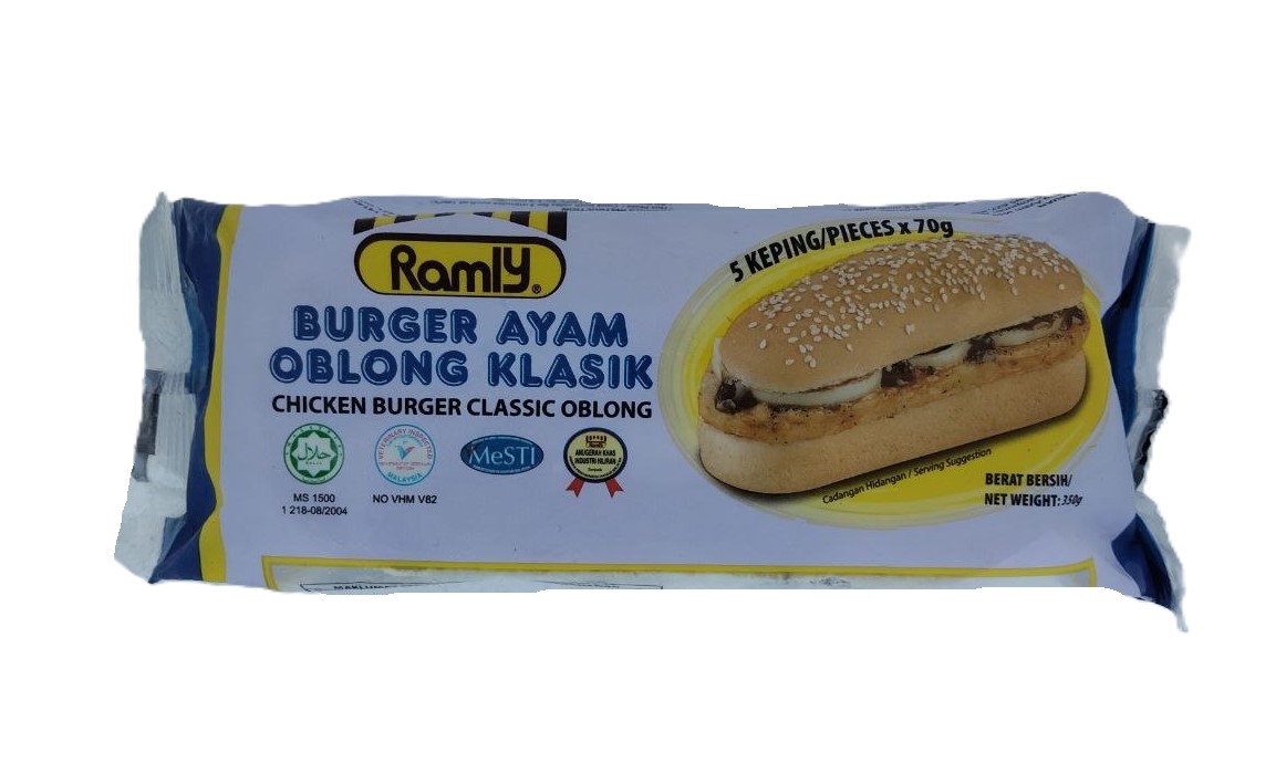 Ramly Burger Ayam Oblong Klasik 350G X 36Pkt