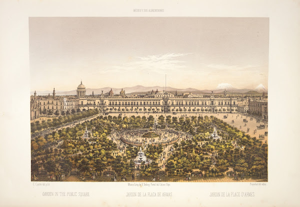 Garden in the public square 1869