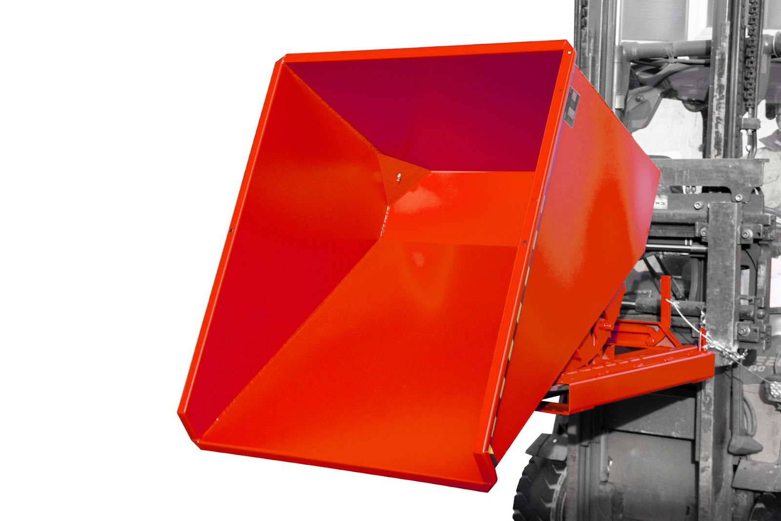 Spaander-kiepcontainer EXPO-E 600, gelakt, Vuurrood