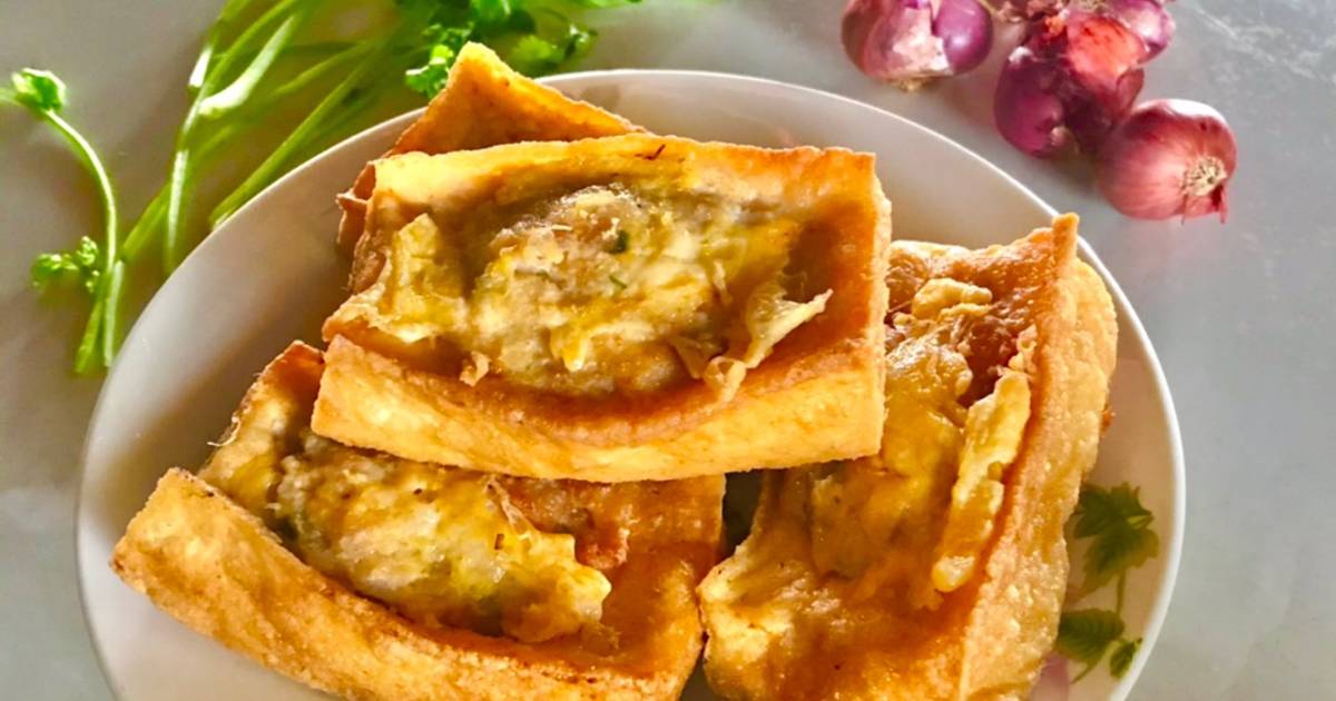 Tàu hủ dồn thịt chiên