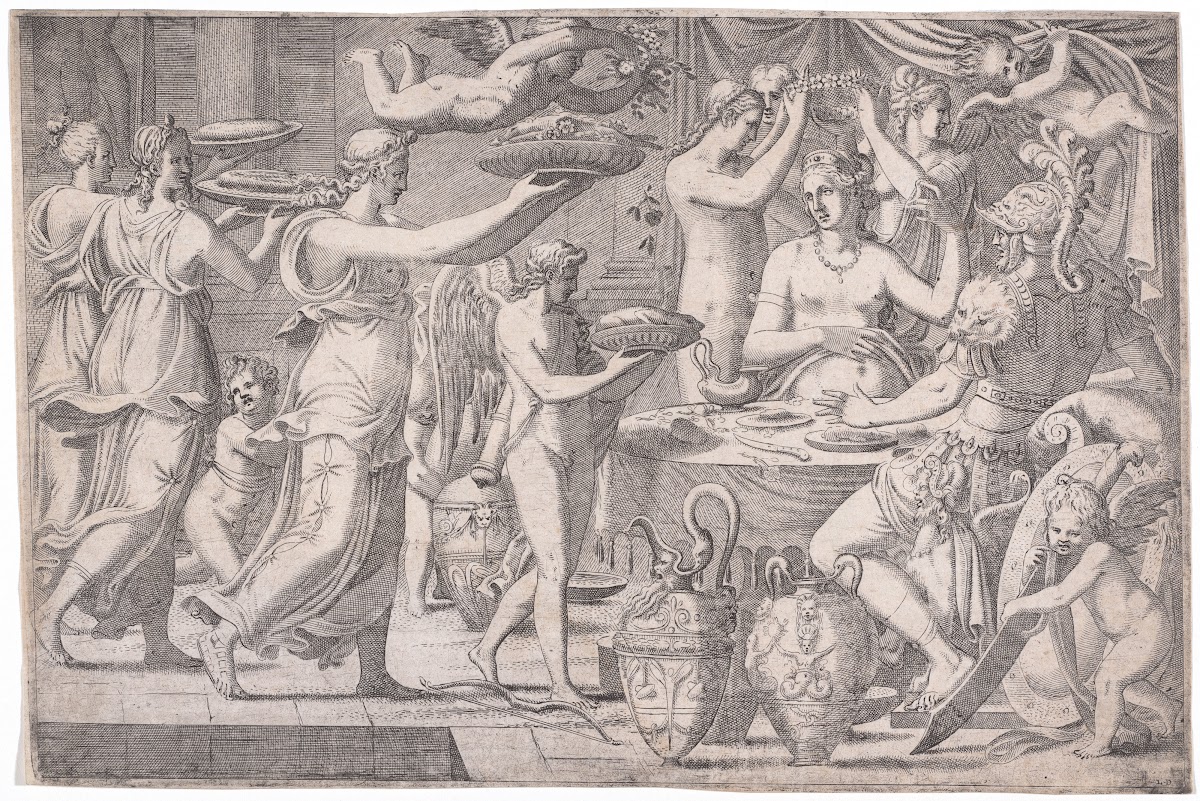 Venus and Mars Served by Cupid and the Three Graces c 1547