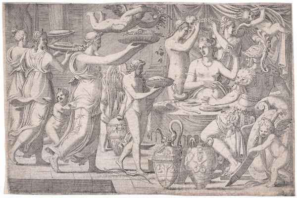 Venus and Mars Served by Cupid and the Three Graces c 1547