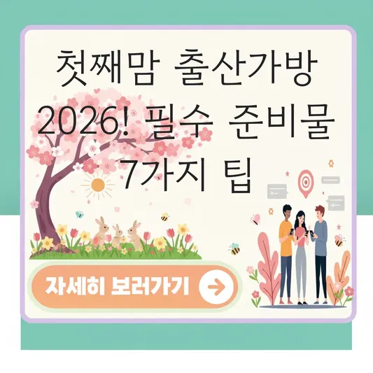 첫째맘 출산가방 완벽 준비물 체크리스트