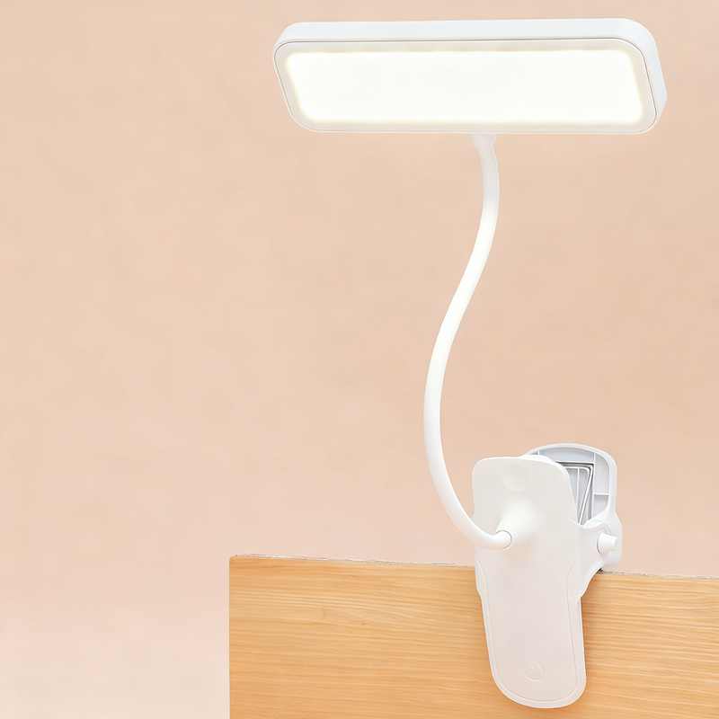 LED-Klemmleuchte mit Augenschutz zum Lernen