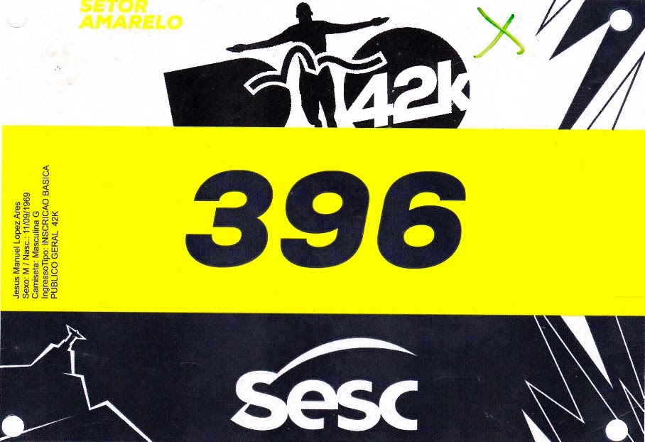 Dorsal de Maratona do Rio