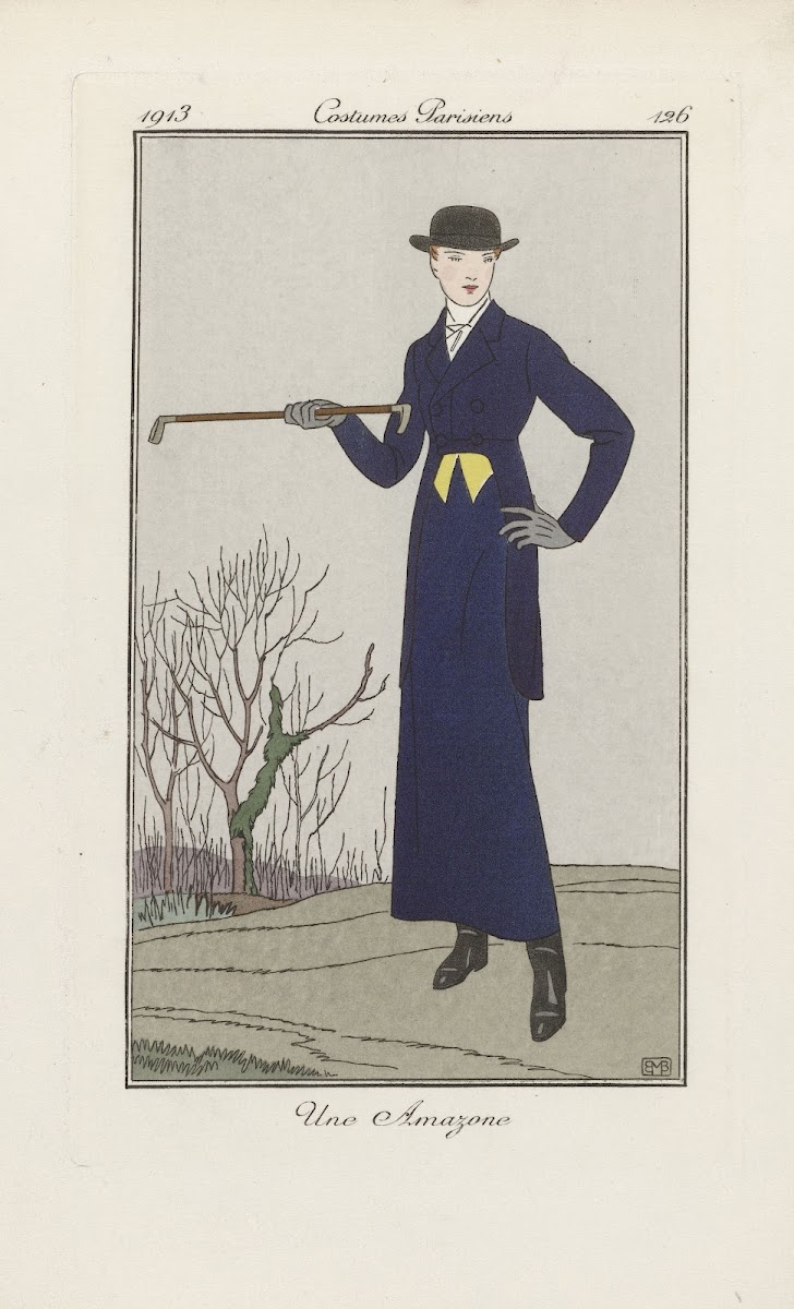 Journal des Dames et des Mode  Une Amazone 1913