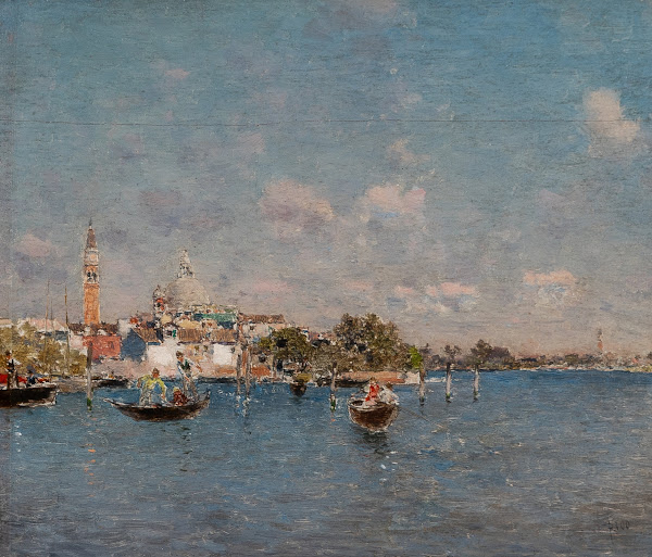 Boating on the lagoon Venice
