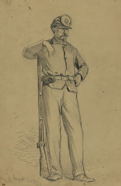 Infantryman on guard 1863