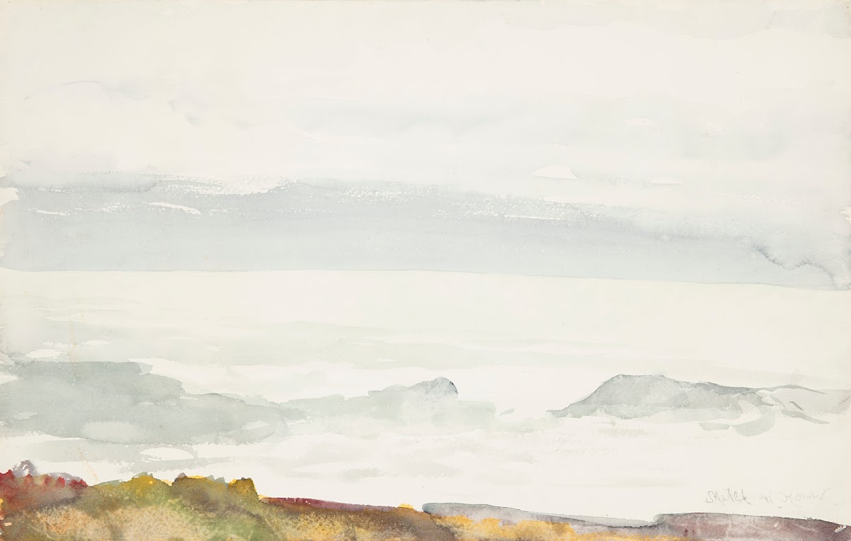 Ocean Seen from a Cliff Prouts Neck Maine 1894