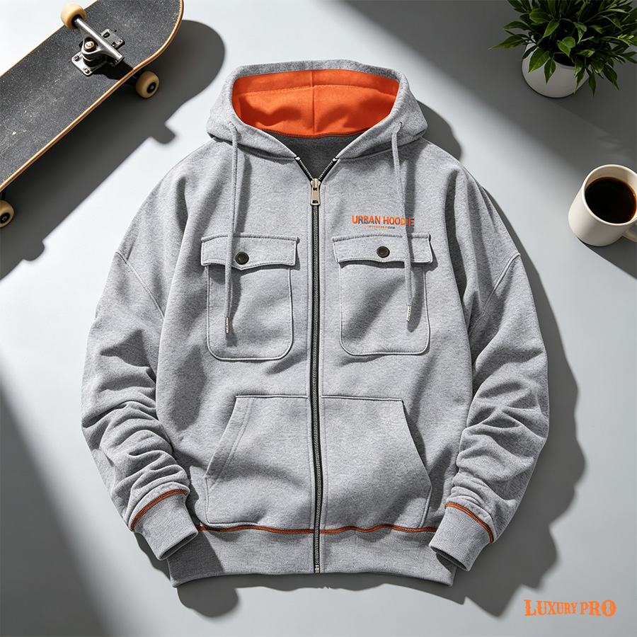 2D‑Multi‑pocket Sweatshirt