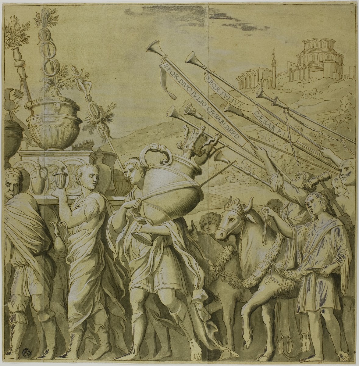 Triumphs of Julius CaesarCanvas No IV 18th century