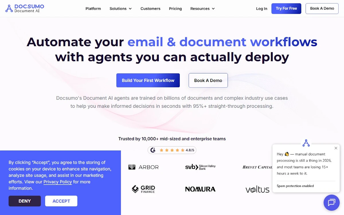 Captura de Docsumo