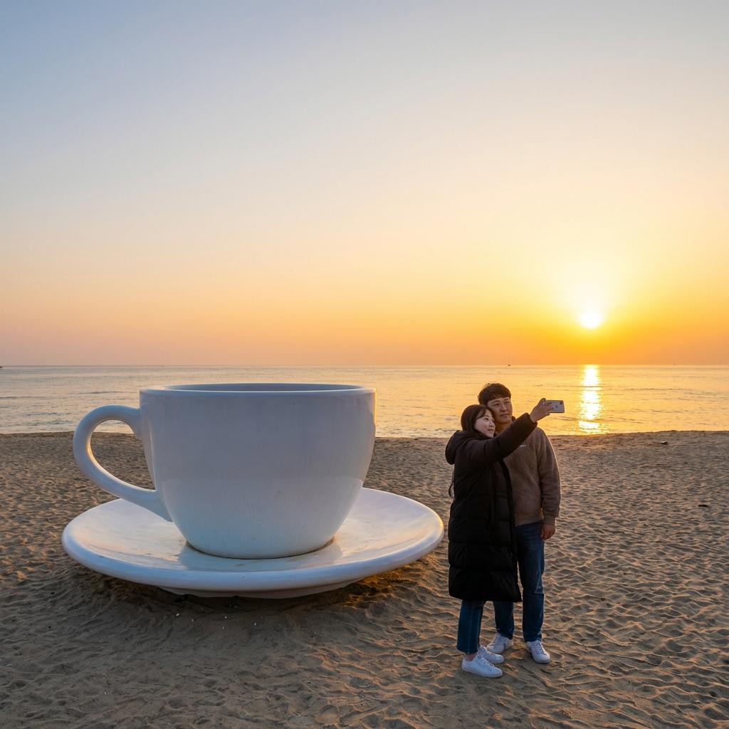 인생샷 제조기: 안목해변 '찐' 감성 포토 스팟 3선