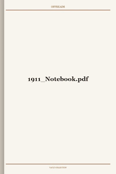 1911 Notebook