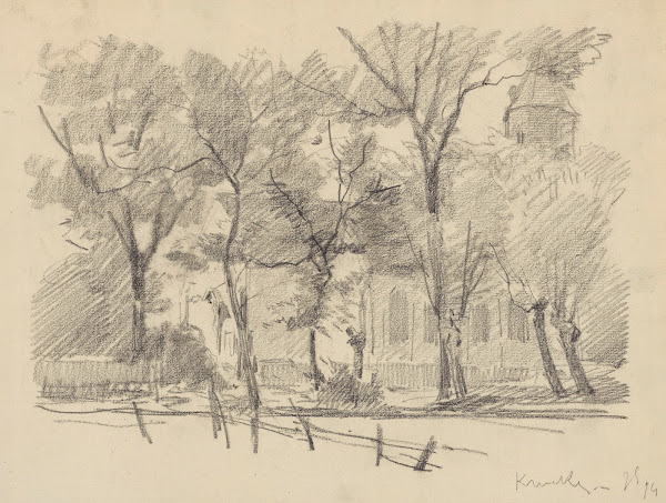 Parc et église Sint Margaretha à Knocke Knokke 1894