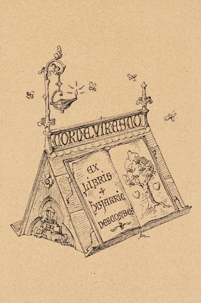Bookplate Of Dujarric Descombes Corde Viresco