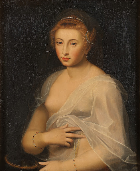 Young Lady Holding a Mirror