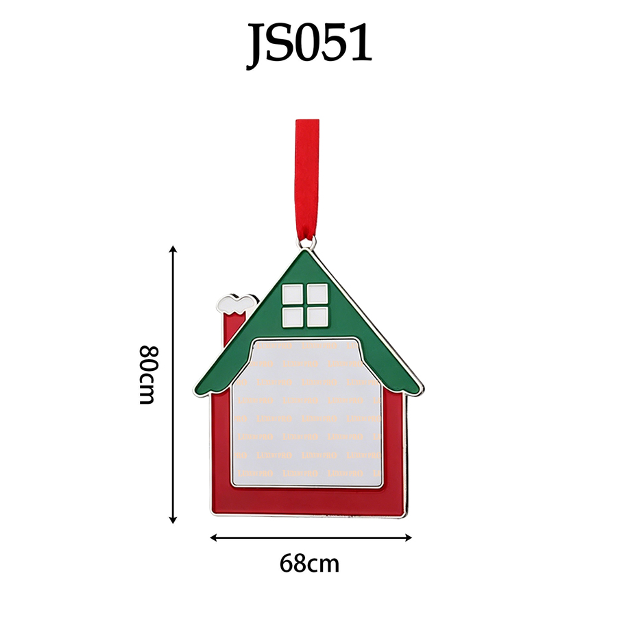 Christmas ornament house shape