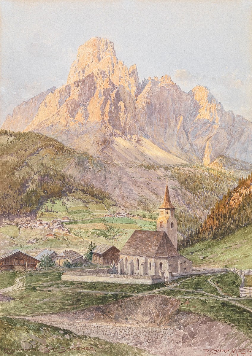 Corvara mit dem Sas Songher 1910