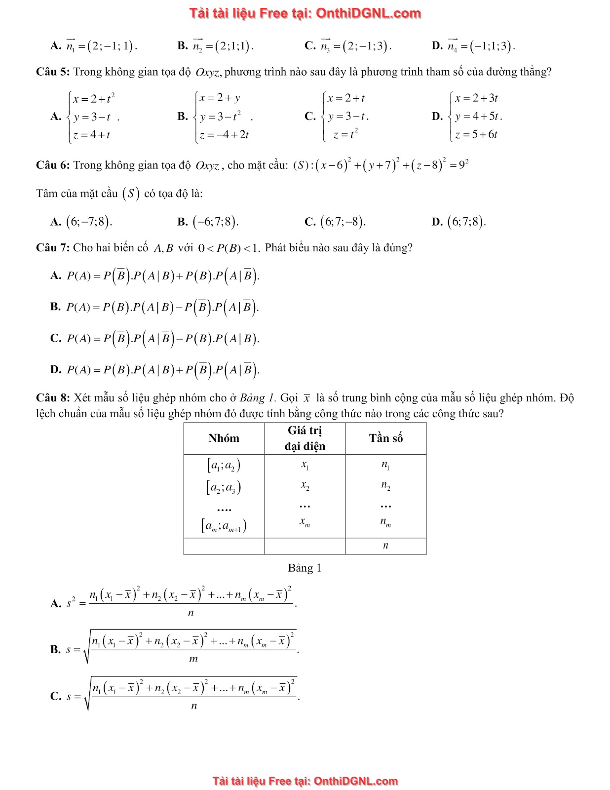 32 đề phát triển minh họa môn toán - có đáp án