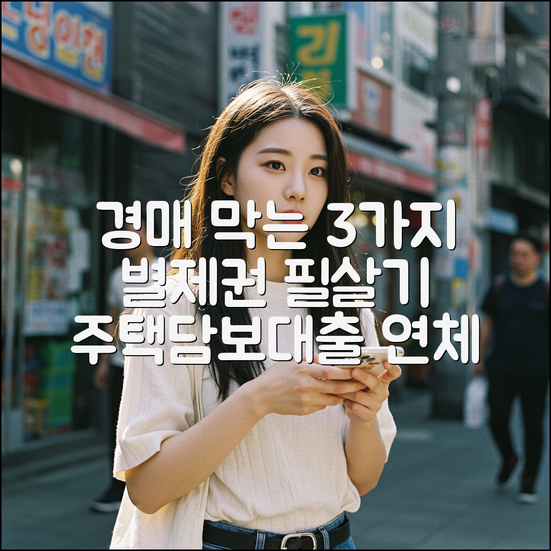 주택담보대출 연체! 집 경매 막는 3가지 별제권 활용법