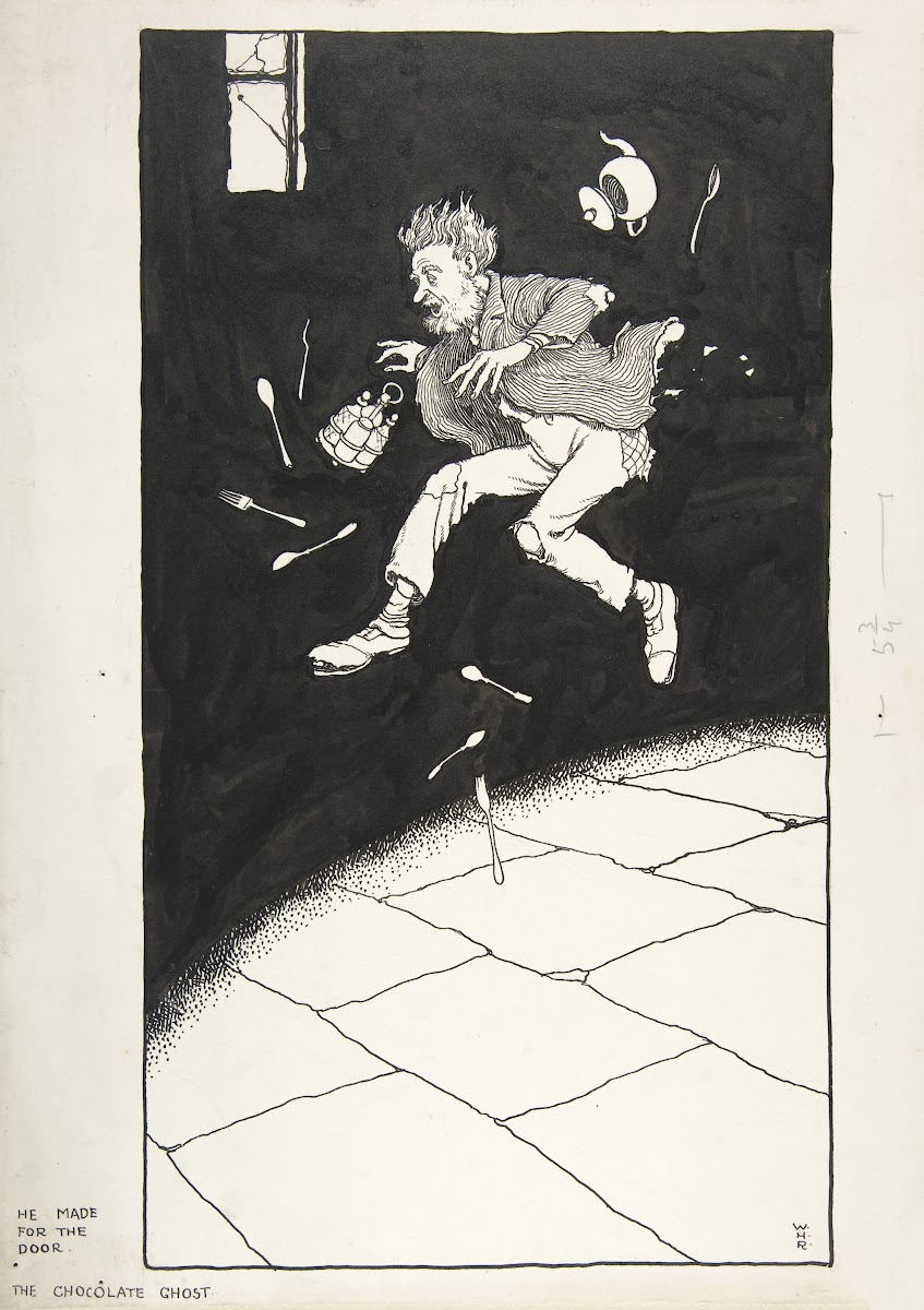 He Made for the Door The Chocolate Ghost Topsy Turvy Tales circa 1923