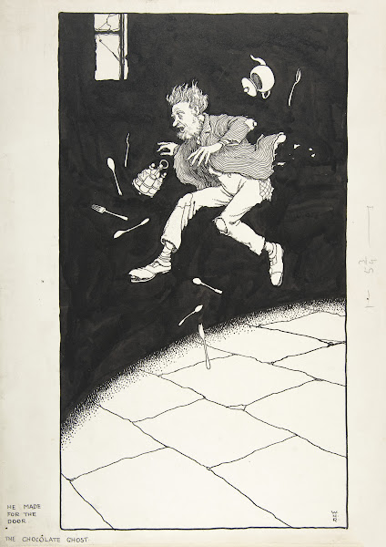 He Made for the Door The Chocolate Ghost Topsy Turvy Tales circa 1923