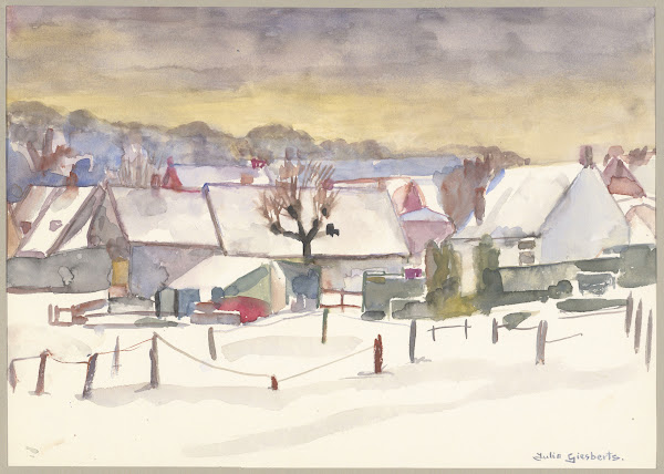 Winters stadsgezichtje van Bennebroek