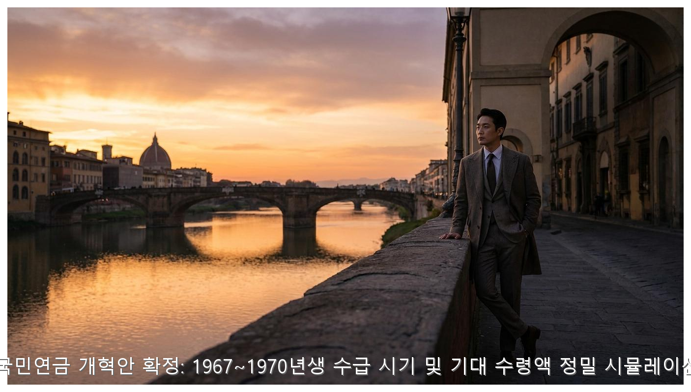 2026년 국민연금 개혁안 확정: 1967~1970년생 수급 시기 및 기대 수령액 정밀 시뮬레이션 가이드 핵심 안내 및 분석 인포그래픽 (6)