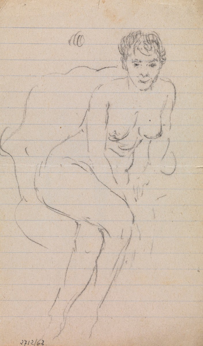 Seated Nude with Legs Crossed 1900