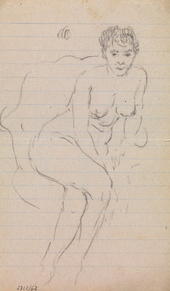 Seated Nude with Legs Crossed 1900