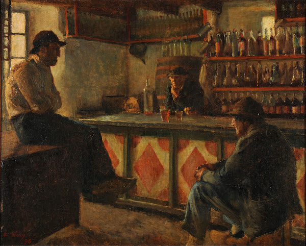 Intérieur de café de campagne 1895