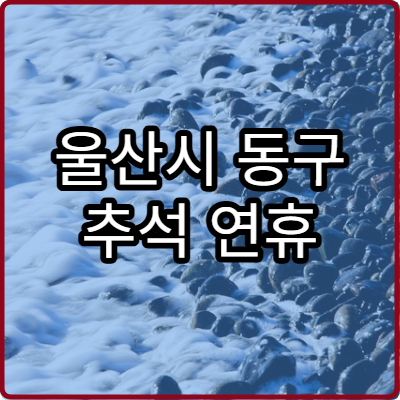울산시 동구 추석 연휴 피부과 병원 정리와 팁