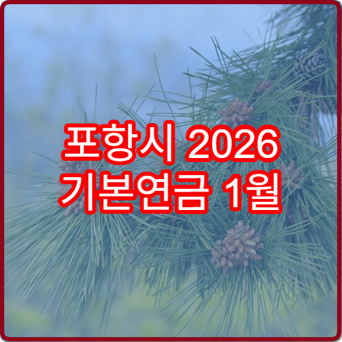포항시 2026 기본연금 1월 지급 일정과 소급분 확인법
