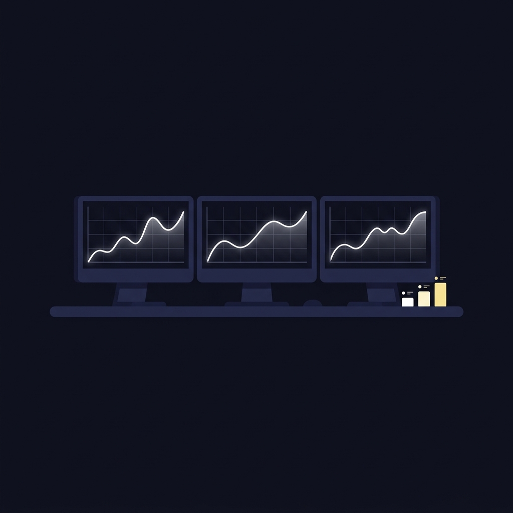 Minimalist 2D vector trader desk with multiple screens showing line charts and a CLV log in Funded Plays colors Why a Short Price Is Not Automatically a Safe Trade